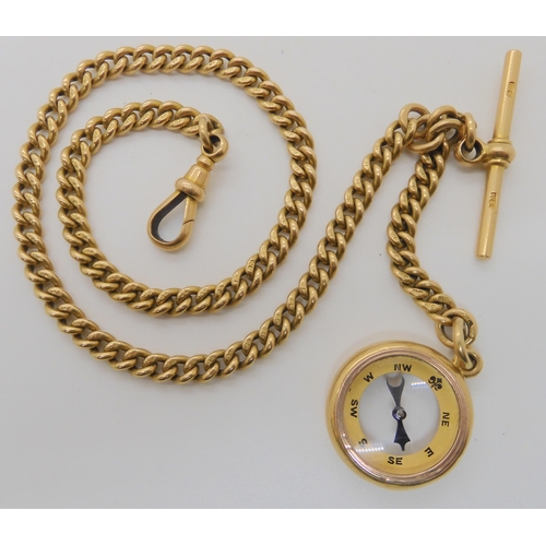 510 - AN 18CT GOLD FOB CHAIN