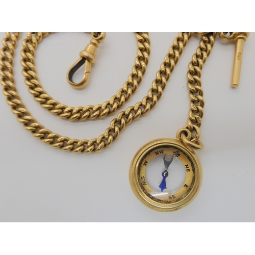 510 - AN 18CT GOLD FOB CHAIN