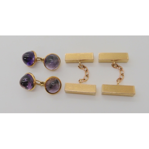 531 - TWO PAIRS OF VINTAGE CUFFLINKS