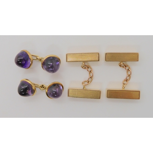 531 - TWO PAIRS OF VINTAGE CUFFLINKS