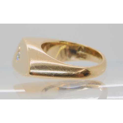 544 - A 14K GOLD SCANDINAVIAN  RETRO STYLE RING