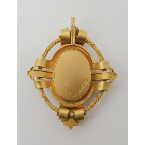 570 - A 14K GOLD GLASGOW TRADE DEFENCE ASSOCIATION MEDALLION