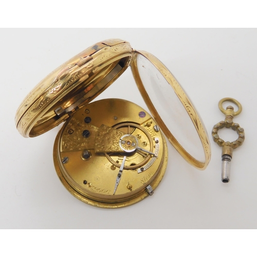 657 - AN 18CT GOLD FOB WATCH