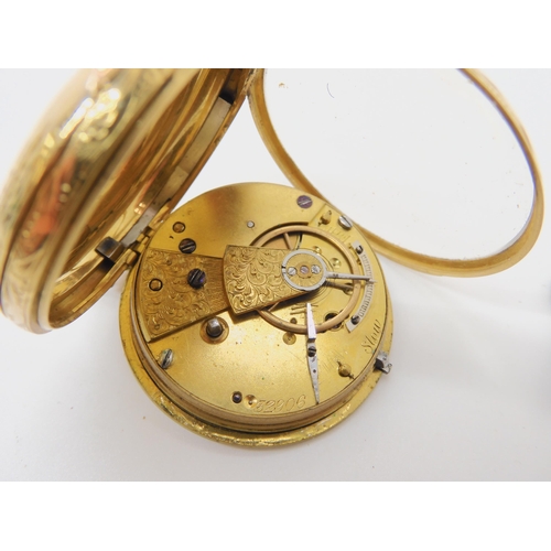 657 - AN 18CT GOLD FOB WATCH