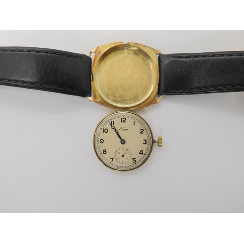 675 - TWO 9CT GOLD CASED GENTS VINTAGE WATCHES