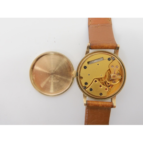 675 - TWO 9CT GOLD CASED GENTS VINTAGE WATCHES