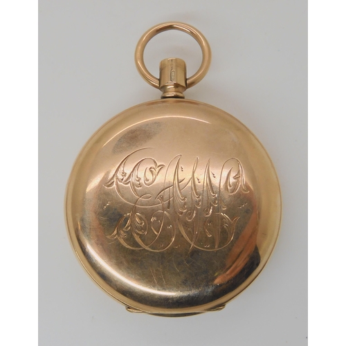 686 - A 9CT GOLD POCKET WATCH CASE