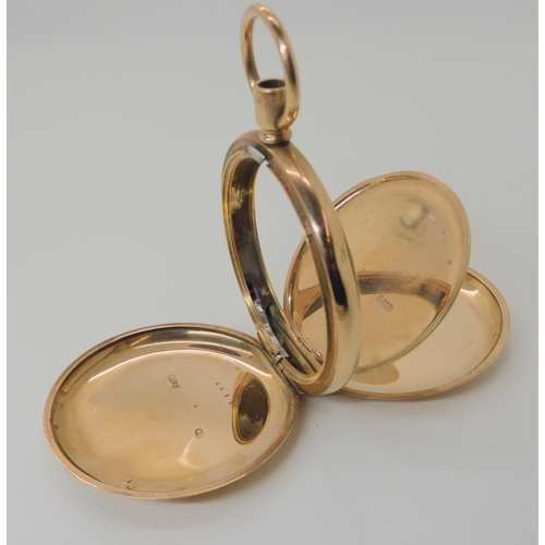 686 - A 9CT GOLD POCKET WATCH CASE