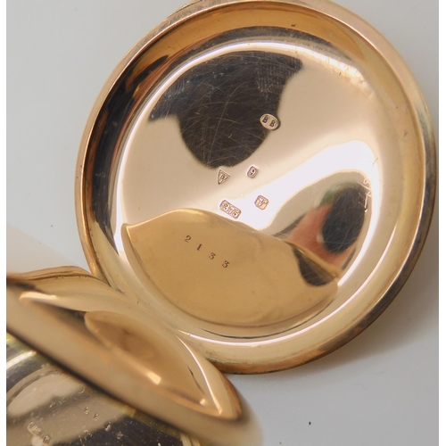 686 - A 9CT GOLD POCKET WATCH CASE