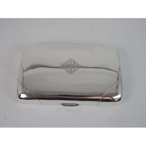 710 - A STERLING SILVER SPIRIT FLASK