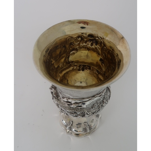 714 - A VICTORIAN SILVER GOBLET