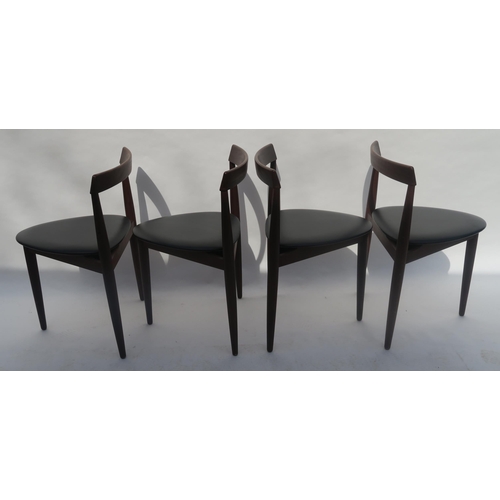 101 - A SET OF FOUR MID CENTURY HANS OLSEN FOR  FREM ROJLE TEAK DINING CHAIRS