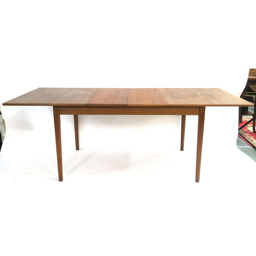 102 - A NILS JONSSON FOR TROEDS MID CENTURY SCANIA TEAK EXTENDING DINING TABLE