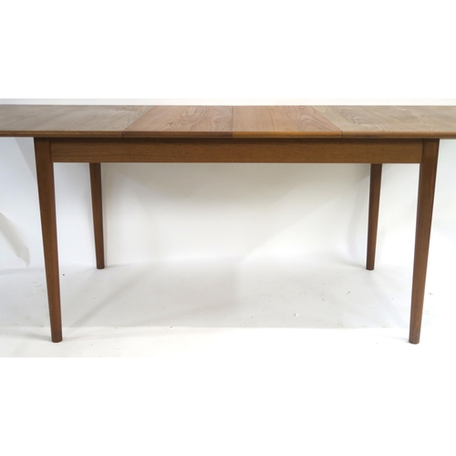 102 - A NILS JONSSON FOR TROEDS MID CENTURY SCANIA TEAK EXTENDING DINING TABLE