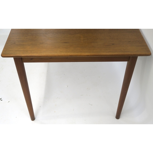 102 - A NILS JONSSON FOR TROEDS MID CENTURY SCANIA TEAK EXTENDING DINING TABLE