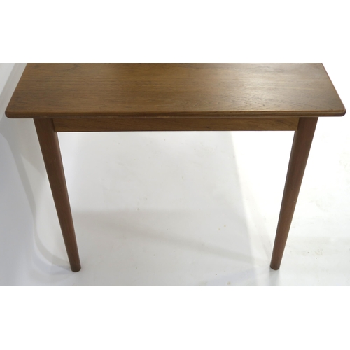 102 - A NILS JONSSON FOR TROEDS MID CENTURY SCANIA TEAK EXTENDING DINING TABLE