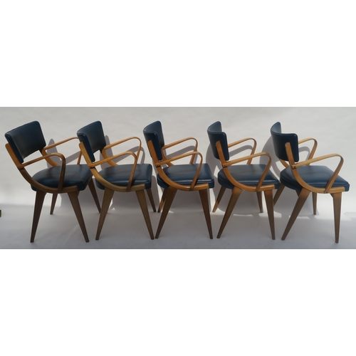 103 - A SET OF NINE BEN STOE OF FROME BEN CHAIRS