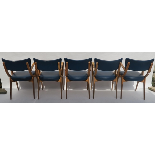 103 - A SET OF NINE BEN STOE OF FROME BEN CHAIRS