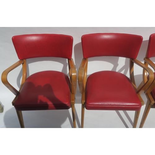 104 - A SET OF EIGHT BEN STOE OF FROME BEN CHAIRS