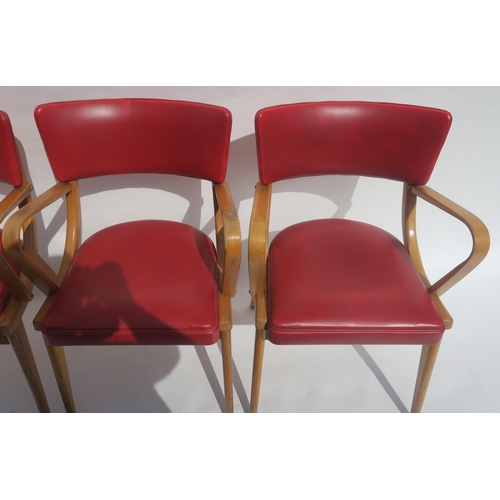 104 - A SET OF EIGHT BEN STOE OF FROME BEN CHAIRS