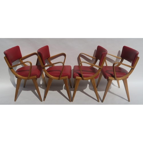 104 - A SET OF EIGHT BEN STOE OF FROME BEN CHAIRS