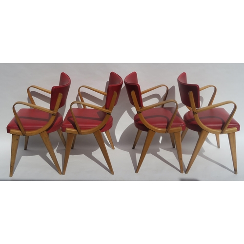 104 - A SET OF EIGHT BEN STOE OF FROME BEN CHAIRS