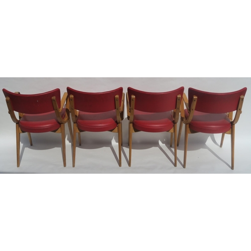 104 - A SET OF EIGHT BEN STOE OF FROME BEN CHAIRS