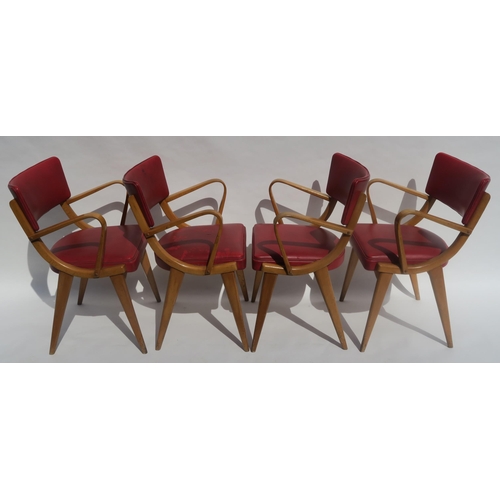 104 - A SET OF EIGHT BEN STOE OF FROME BEN CHAIRS