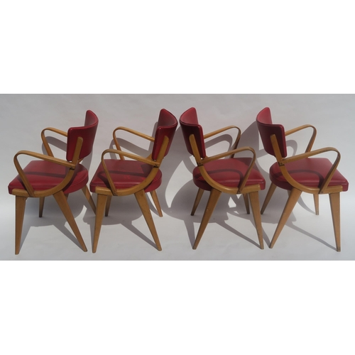 104 - A SET OF EIGHT BEN STOE OF FROME BEN CHAIRS