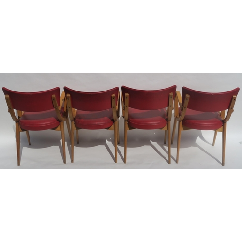 104 - A SET OF EIGHT BEN STOE OF FROME BEN CHAIRS