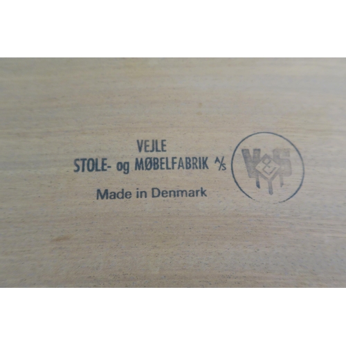 109 - A VEJLE STOLE ROSEWOOD NEST OF THREE TABLES