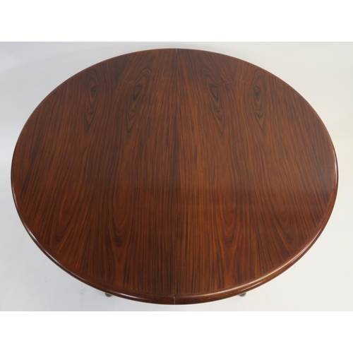 110 - A NIELS OTTO MOLLER FOR GUDME MOBELFABRIK ROSEWOOD EXTENDING DINING TABLE