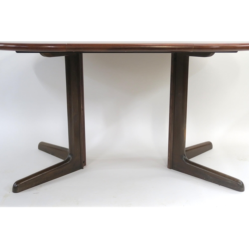 110 - A NIELS OTTO MOLLER FOR GUDME MOBELFABRIK ROSEWOOD EXTENDING DINING TABLE