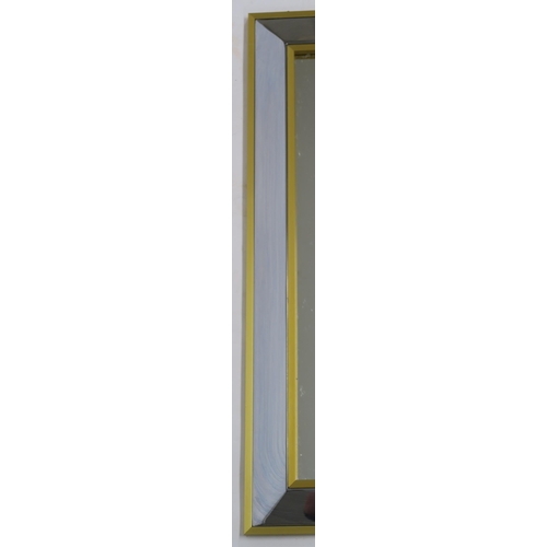 133 - A RENATO ZEVI MID CENTURY BRASS AND CHROME WALL MIRROR