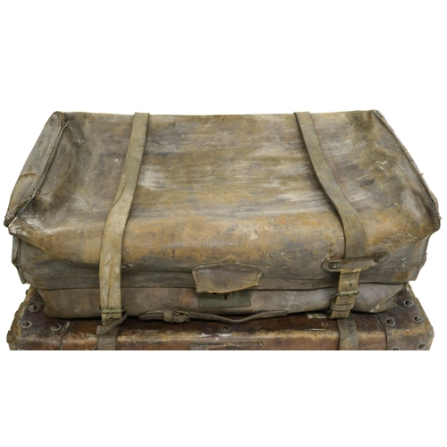 61 - VINTAGE LEATHER LUGGAGE