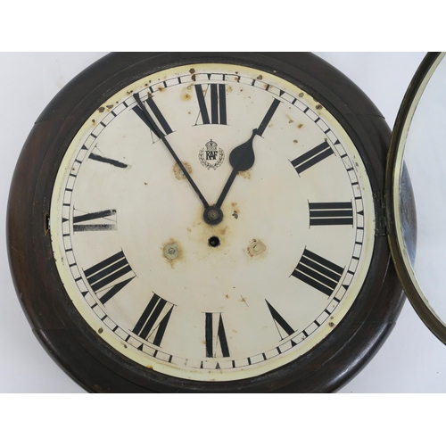 64 - AN RAF CIRCULAR WALL CLOCK