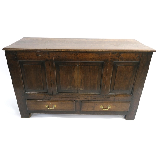 70A - AN OAK BLANKET CHEST