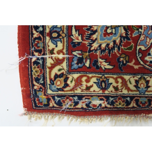 83 - A LIGHT BLUE GROUND ISFAHAN RUG