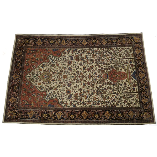 89 - A SARUK FARAHAN TREE OF LIFE RUG