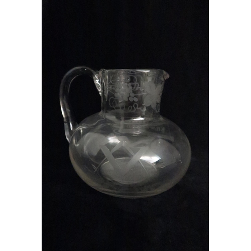 253 - OF MASONIC INTEREST - A WINE JUG