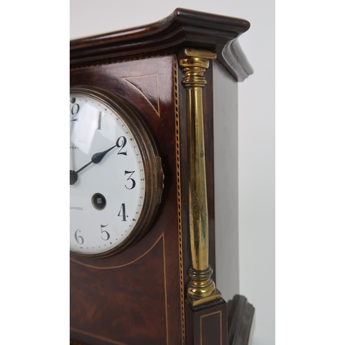 255 - AN EDWARDIAN MANTLE CLOCK