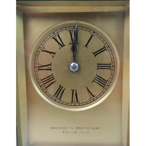 257 - A SILVER PLATE AND BRASS REPEATER CARRIAGE CLOCK