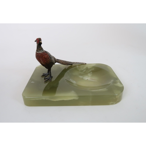 260 - A COLD PAINTED BRONZE PHEASANT