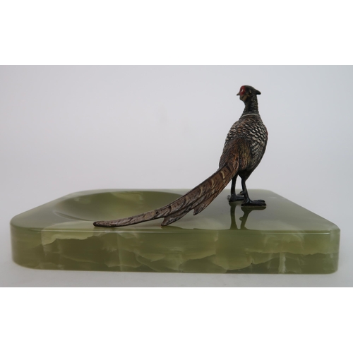 260 - A COLD PAINTED BRONZE PHEASANT