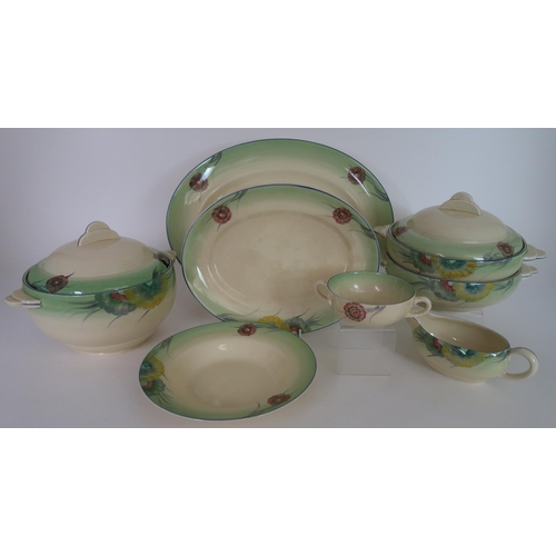 276 - A CLARICE CLIFF FOR WILKINSON LTD DINNER SERVICE