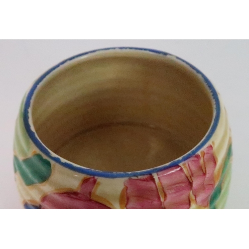 278 - A CLARICE CLIFF BLUE CHINTZ HONEY POT