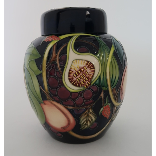 281 - A MOORCROFT QUEENS CHOICE GINGER JAR AND COVER