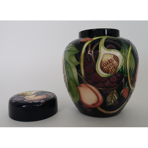 281 - A MOORCROFT QUEENS CHOICE GINGER JAR AND COVER