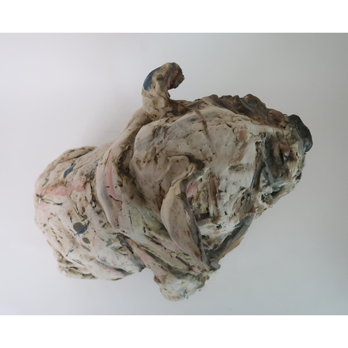 289 - OLIVIA BROWN - A CERAMIC SCULPTURE OF A BULLDOG