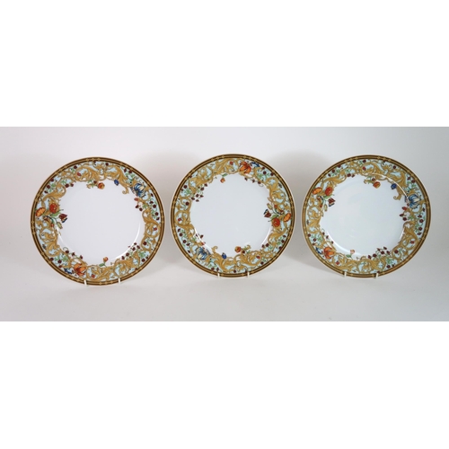 299 - THREE ROSENTHAL VERSACE LE JARDIN DE VERSACE PLATES